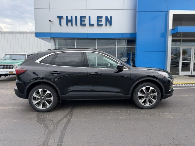 2024 Ford Escape Platinum in Black — front three-quarter view