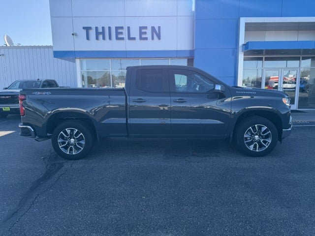 2025 Chevrolet Silverado 1500 LT (2FL) in Cypress Gray — front three-quarter view