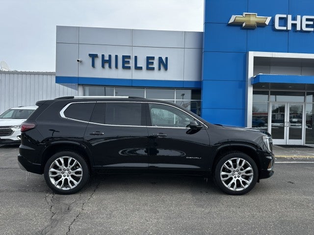 2025 GMC Acadia Denali in Ebony Twilight Metallic — front three-quarter view